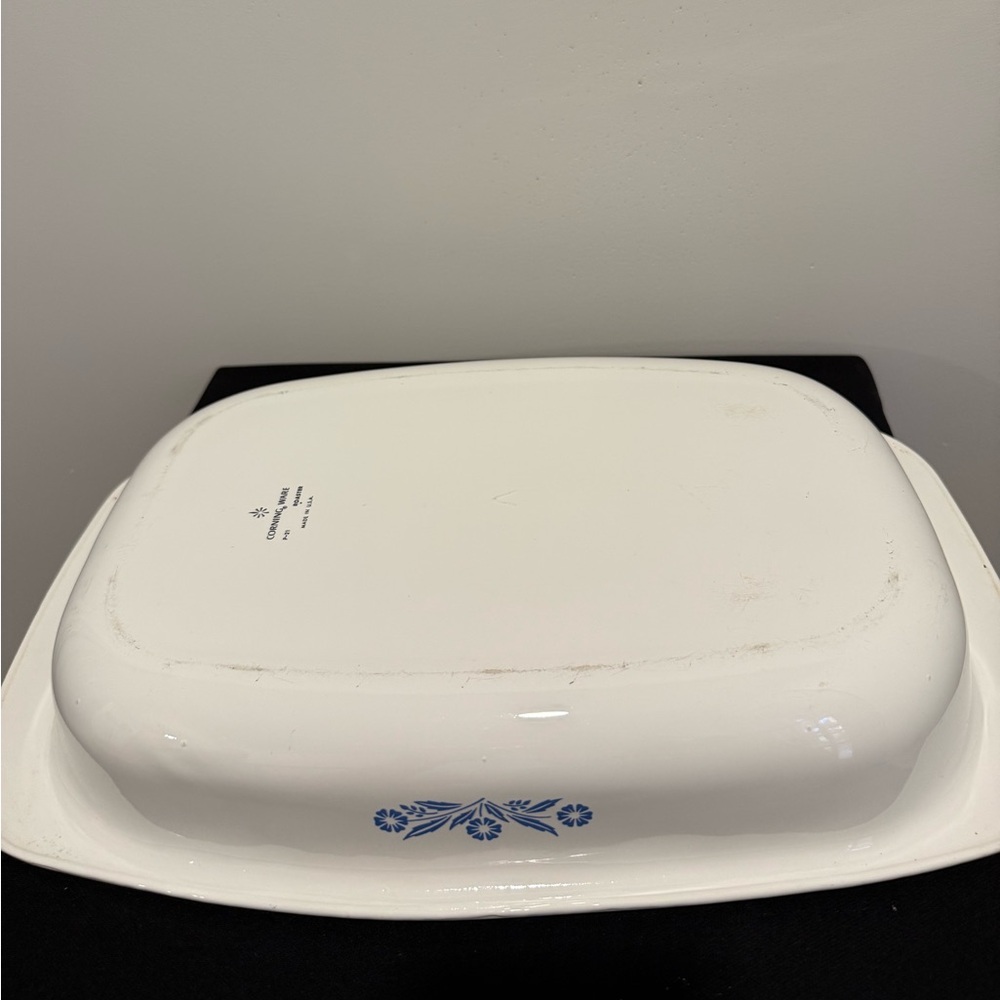 Corning Ware blue cornflower roaster P-21 - Picture 4 of 5